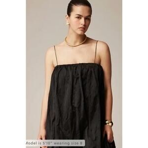 J. Crew Collection Dress Black Mini Bubble Hem Party Special Occasion Minimalist